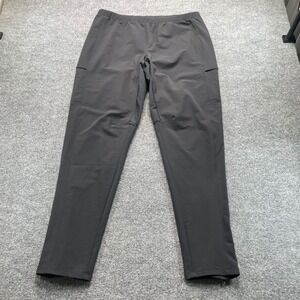 REI Co-op Swiftland Running Pants Mens Large Black Reflective Zippers Joggers